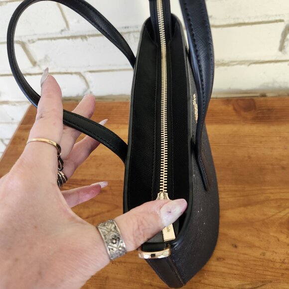 Kate Spade Glimmer Black Glitter Crossbody Bag Purse - Picture 8 of 15